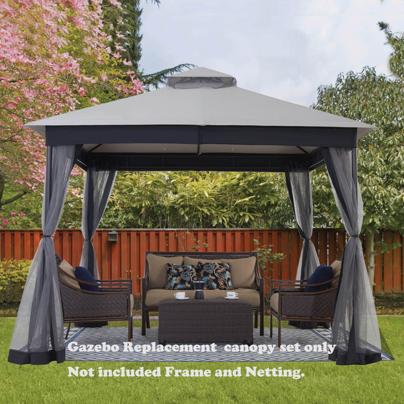 StarEcho 10 ft x 10 ft Patio Gazebo Replacement Canopy & Reviews
